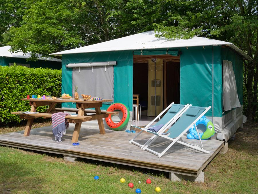 Tente 4 personnes - Tente Caraïbe Standard 16m² /2 chambres ( sans sanitaires) 4 pers 3