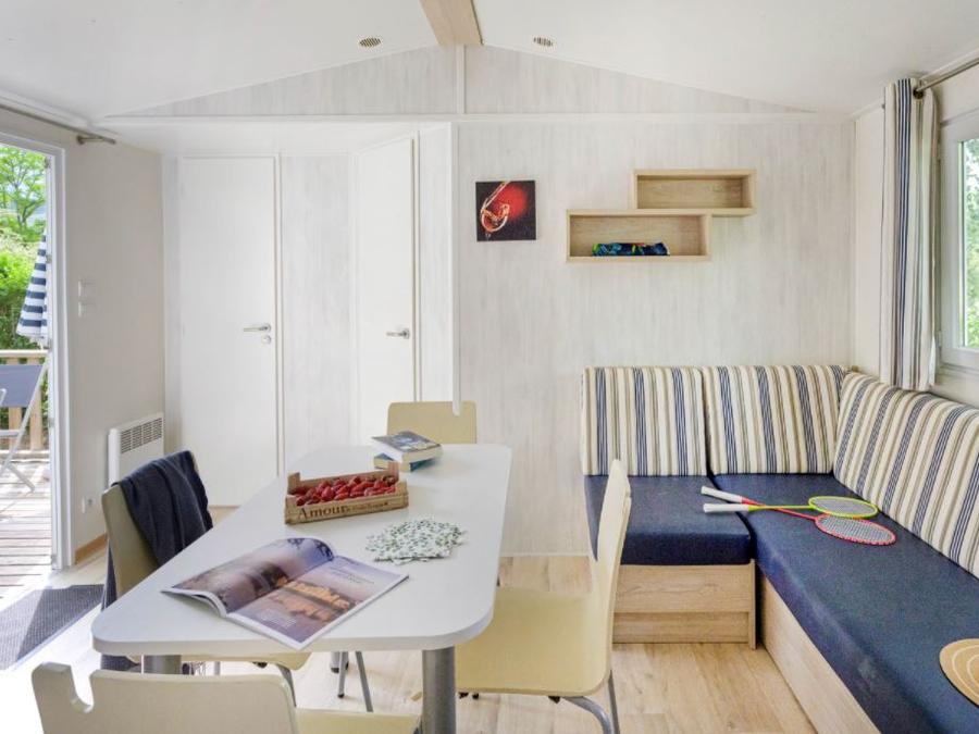 Mobilhome 4 personnes - Mobil-home 34m² / 2 chambres - Terrasse (adapté personne à mobilité réduite) Vue Loire 4 pers 1