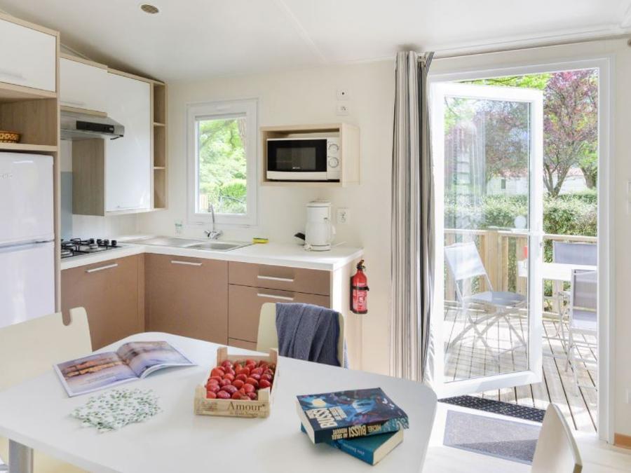 Mobilhome 4 personnes - Mobil-home 34m² / 2 chambres - Terrasse (adapté personne à mobilité réduite) Vue Loire 4 pers 2