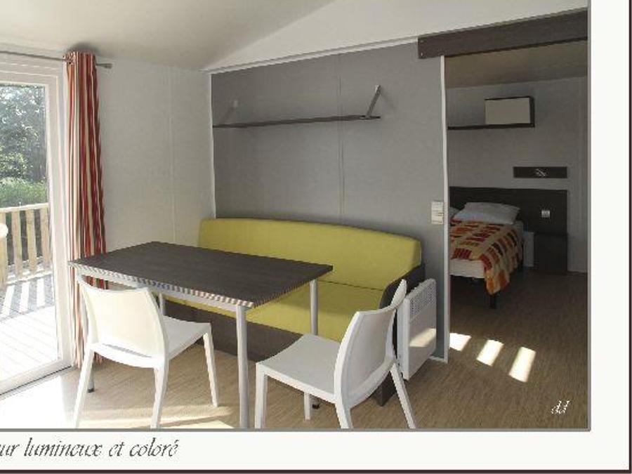 Mobilhome 4 personnes - Mobil-home 34m² / 2 chambres - Terrasse (adapté personne à mobilité réduite) Vue Loire 4 pers 7