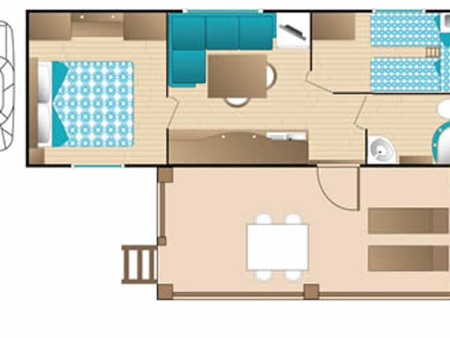 Mobilhome 4 personnes - TAHITI SUPERIOR 4