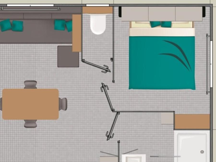 Mobilhome 4 personnes - Confort - 2 chambres 6