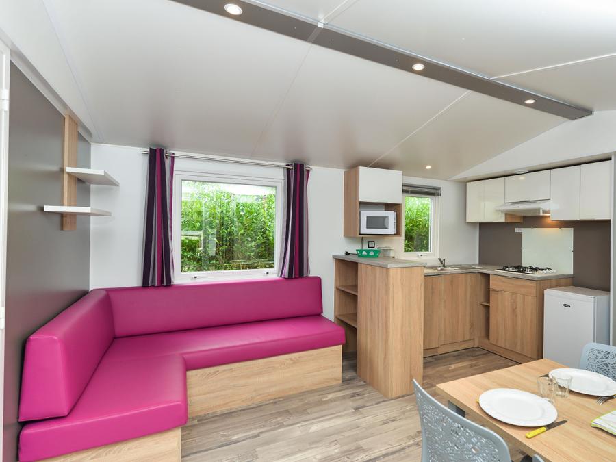 Mobilhome 4 personnes - Mobil-home Morgane Premium 33m² (2 chambres) + terrasse couverte 4 pers 2