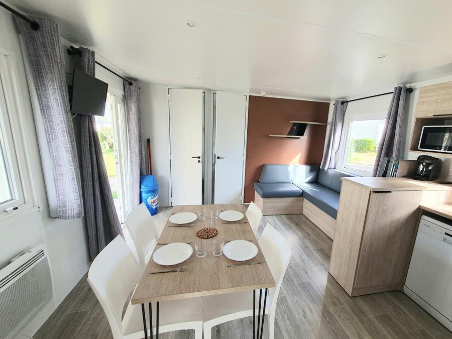 Mobilhome 4 personnes - Mobil-home Morgane Premium 33m² (2 chambres) + terrasse couverte 4 pers 9