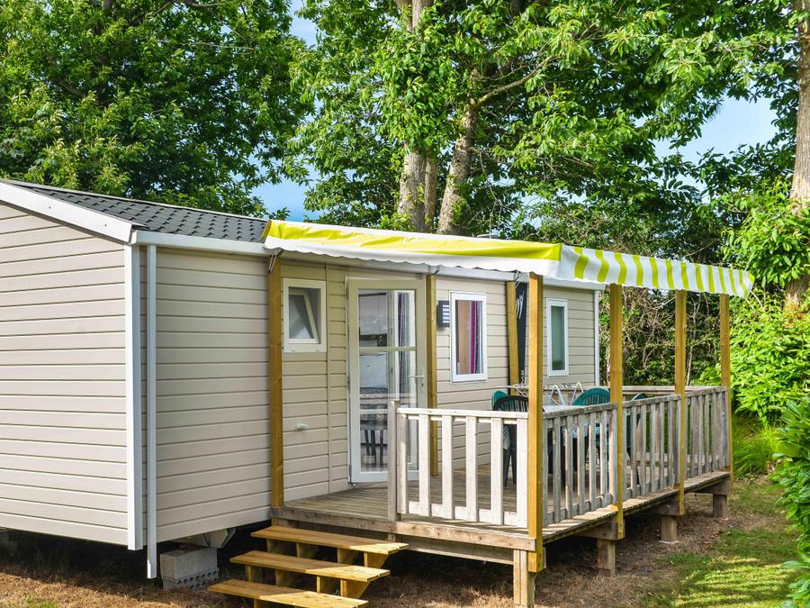Mobilhome 4 personnes - Mobil-home Morgane Premium 33m² (2 chambres) + terrasse couverte 4 pers 0