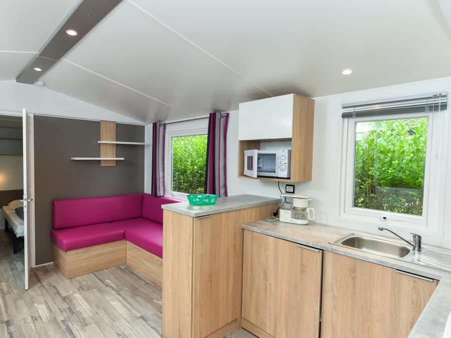 Mobilhome 4 personnes - Mobil-home Morgane Premium 33m² (2 chambres) + terrasse couverte 4 pers 3