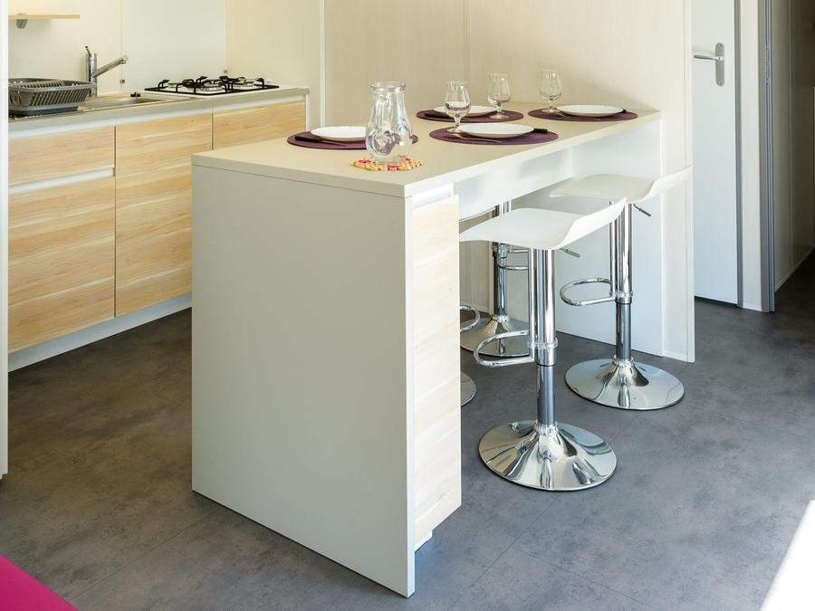 Mobilhome 4 personnes - Mobil-home Perceval Standard 29m² (2 chambres) + terrasse couverte + TV 10