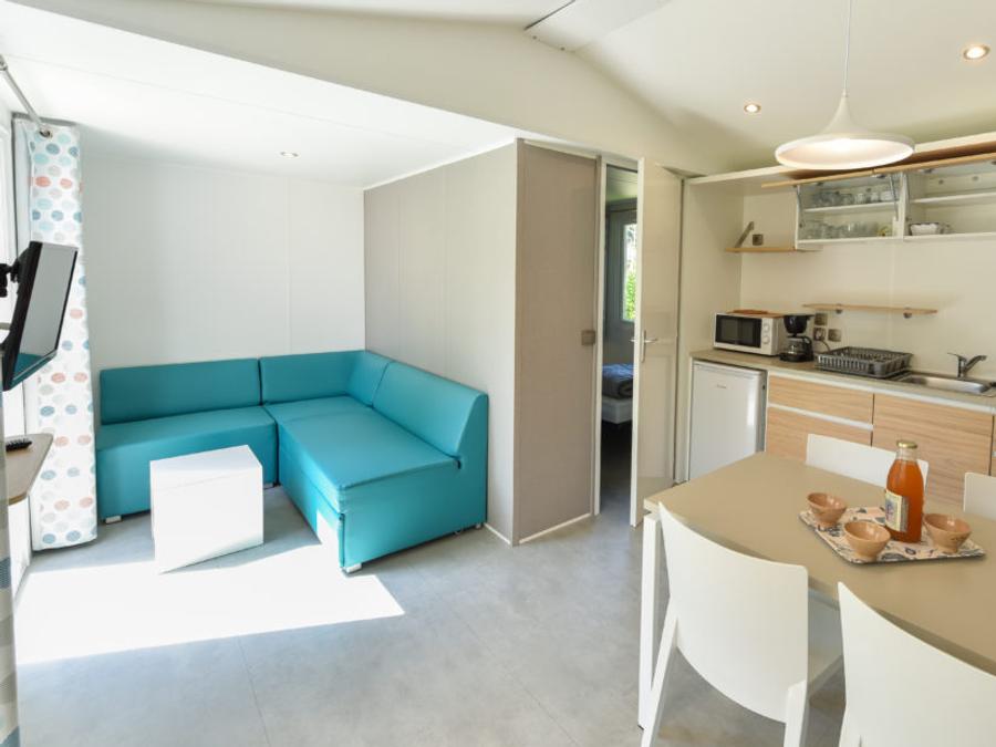 Mobilhome 4 personnes - Mobil-home Perceval Standard 29m² (2 chambres) + terrasse couverte + TV 4
