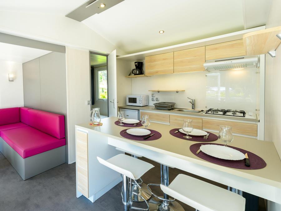 Mobilhome 4 personnes - Mobil-home Perceval Standard 29m² (2 chambres) + terrasse couverte + TV 1