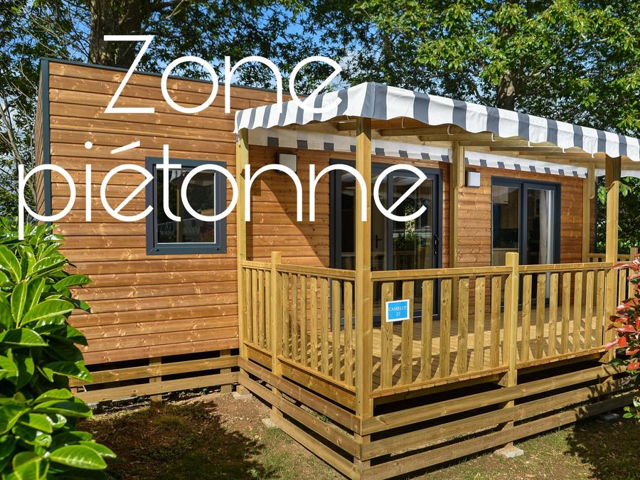 Mobilhome 4 personnes - Mobil-home Camelot Premium 32m² (2 chambres) + grande terrasse couverte/ Zone piétonne 4 pers 0