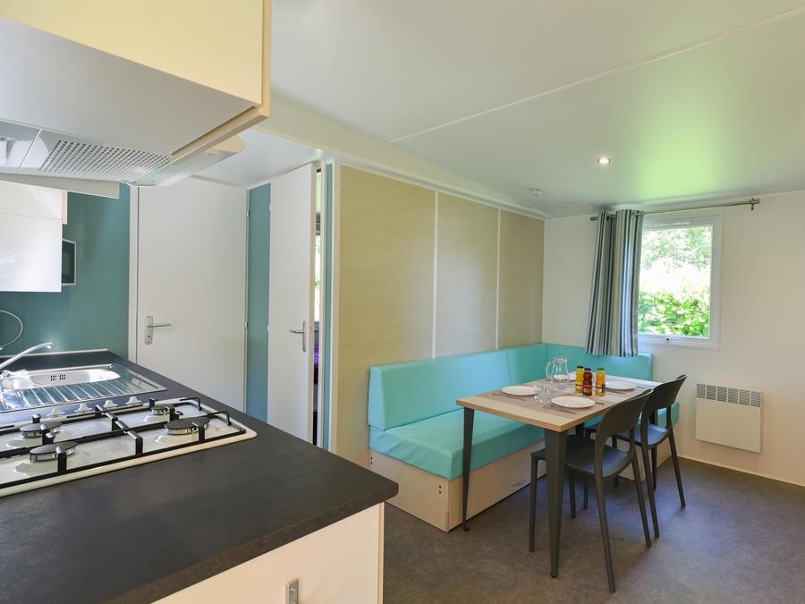 Mobilhome 4 personnes - Mobil-home Caélia Standard 27m² (2 chambres) + terrasse couverte / Zone piétonne 4 pers 2