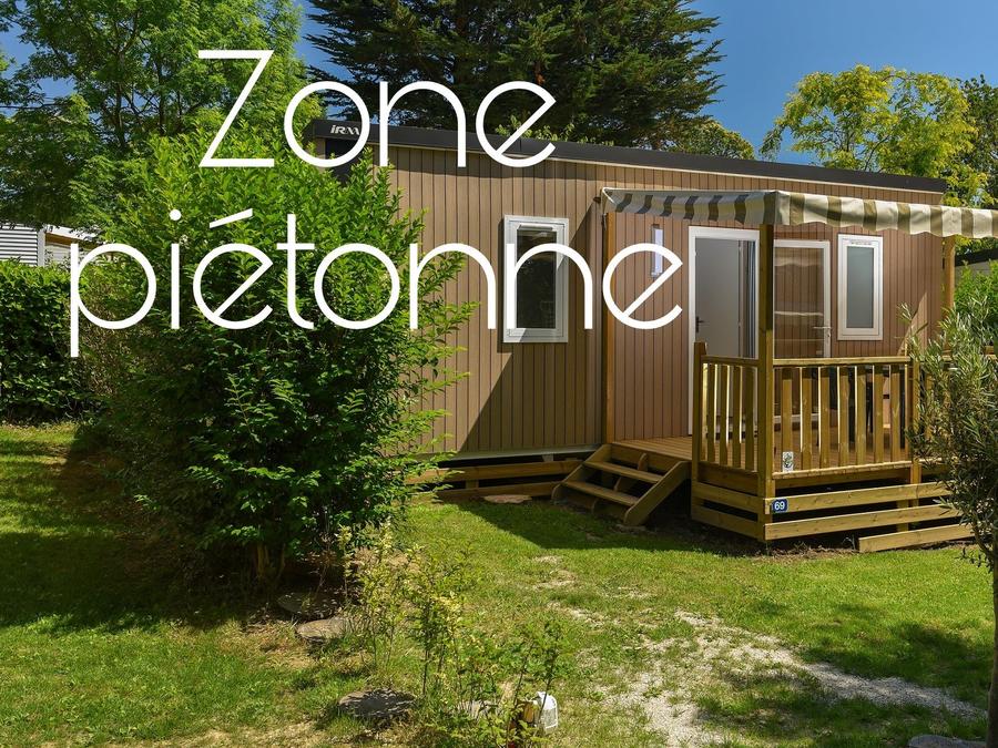 Mobilhome 4 personnes - Mobil-home Caélia Standard 27m² (2 chambres) + terrasse couverte / Zone piétonne 4 pers 0