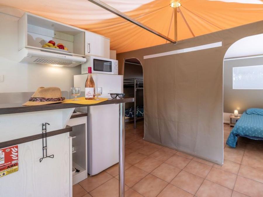 Tente en toile et en bois 5 personnes - Lodge 2 chambres 5 pers 1