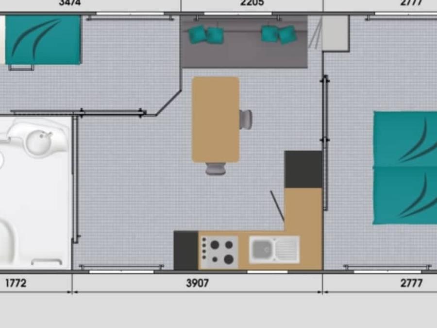 Mobilhome 4 personnes - Premium PMR 2