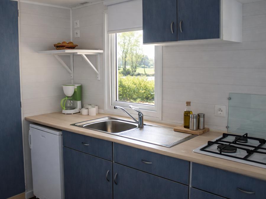 Mobilhome 4 personnes - MH2 20 m² pas de terrasse (lits: 1 gd + 2 pts côte à côte) 2