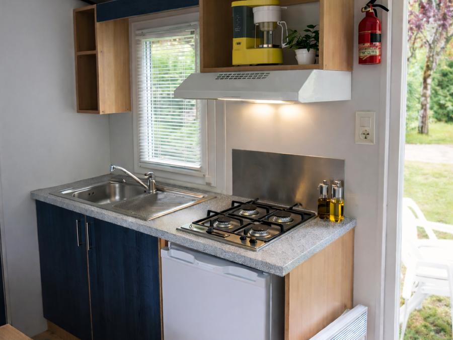 Mobilhome 4 personnes - MH2 20 m² pas de terrasse - (lits: 1gd + 2 pts superposés) 2