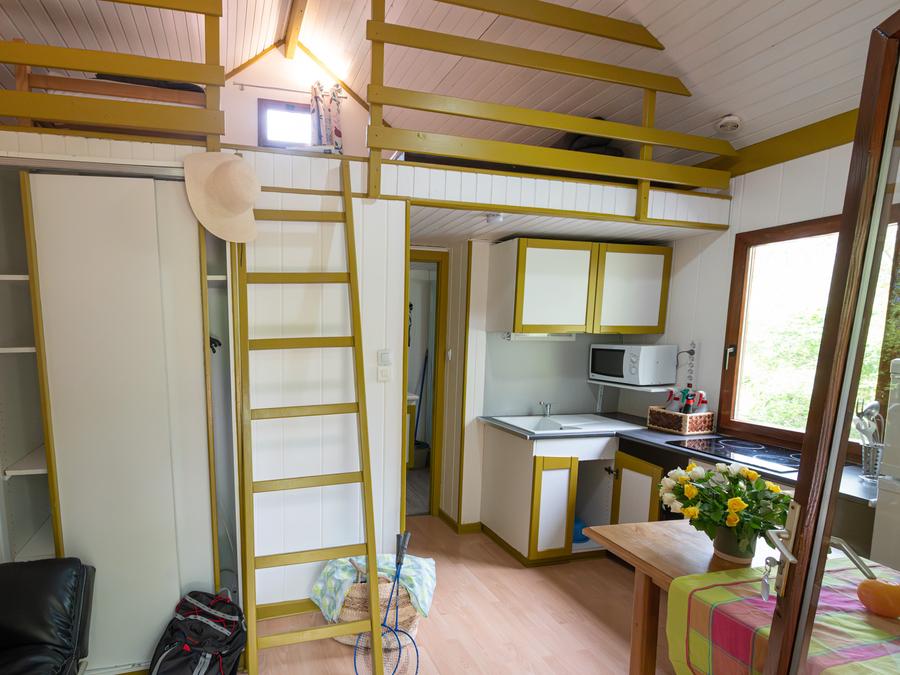 Chalet 5 personnes - Chalet Standard Cabane mezzanine 25m² - 1 chambre + Terrasse couverte - 5/7 pers 9