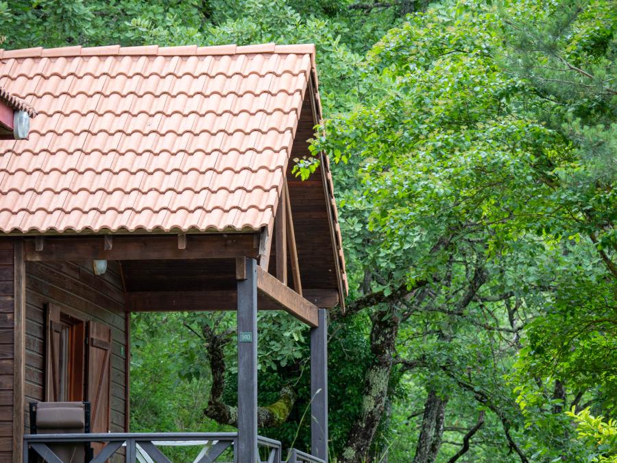 Chalet 5 personnes - Chalet Standard Cabane mezzanine 25m² - 1 chambre + Terrasse couverte - 5/7 pers 7