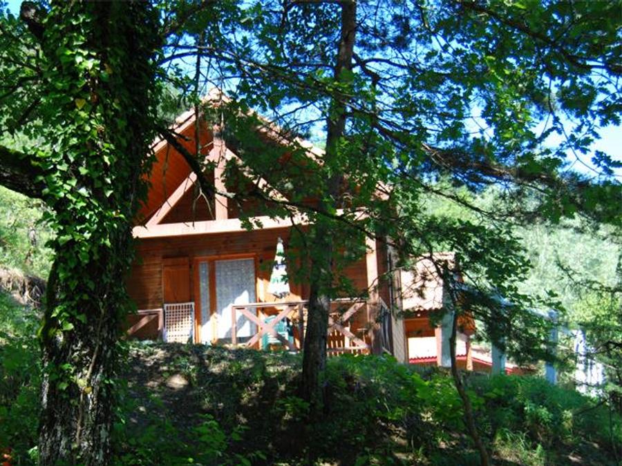 Chalet 5 personnes - Chalet Standard Cabane mezzanine 25m² - 1 chambre + Terrasse couverte - 5/7 pers 0
