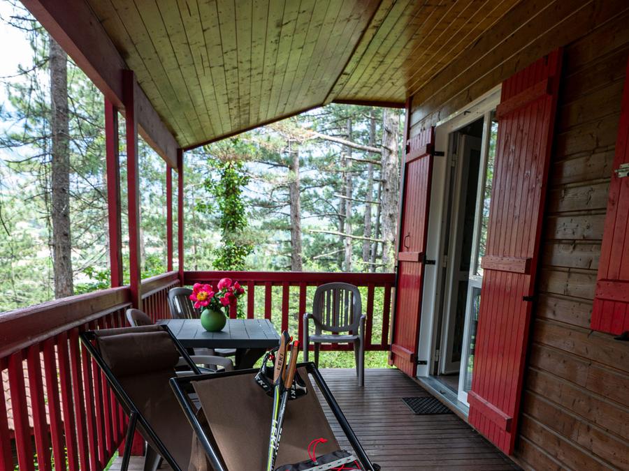 Chalet 5 personnes - Chalet Standard Cabane mezzanine 25m² - 1 chambre + Terrasse couverte - 5/7 pers 8
