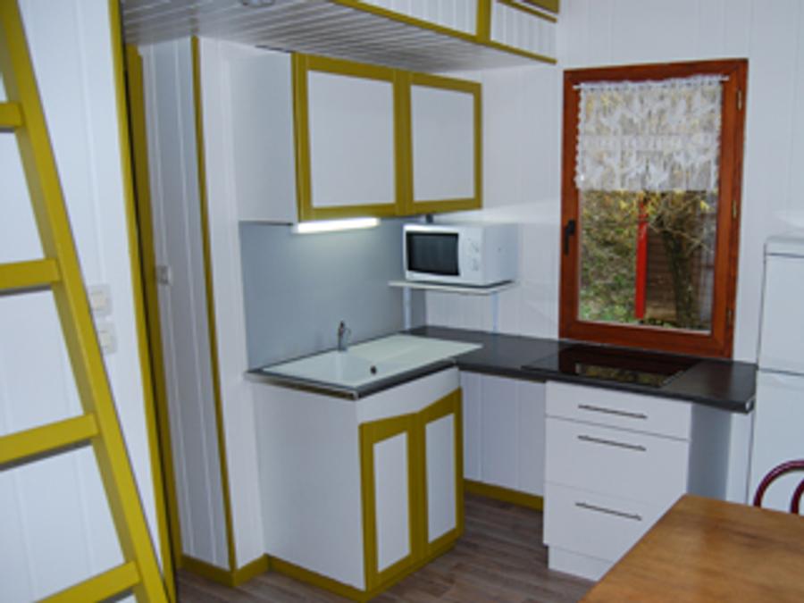 Chalet 5 personnes - Chalet Standard Cabane mezzanine 25m² - 1 chambre + Terrasse couverte - 5/7 pers 2