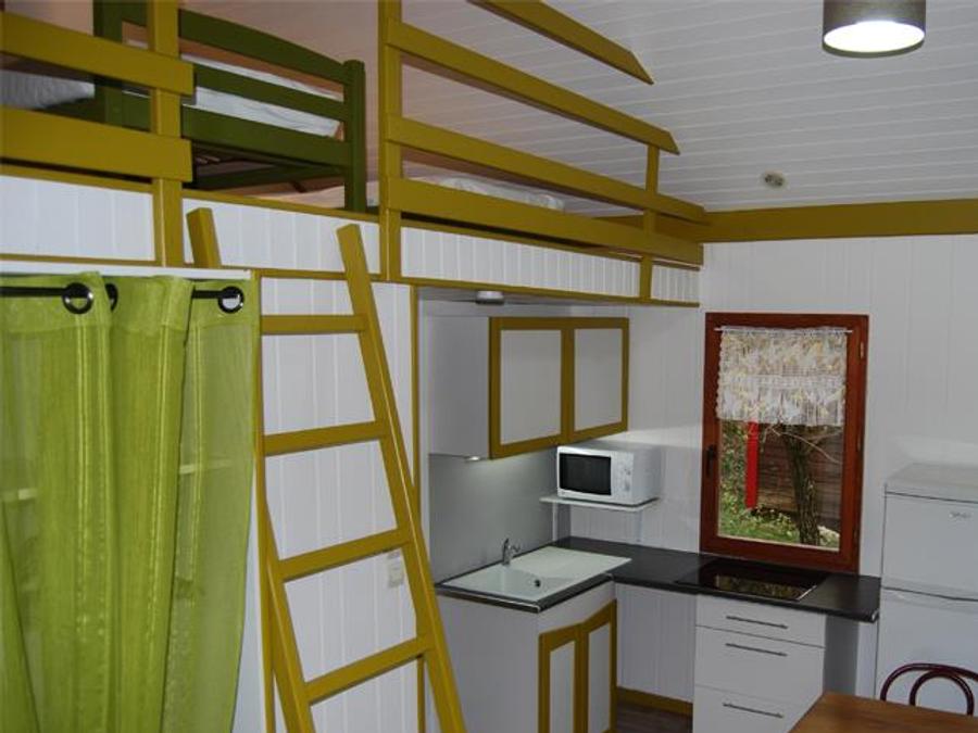 Chalet 5 personnes - Chalet Standard Cabane mezzanine 25m² - 1 chambre + Terrasse couverte - 5/7 pers 1