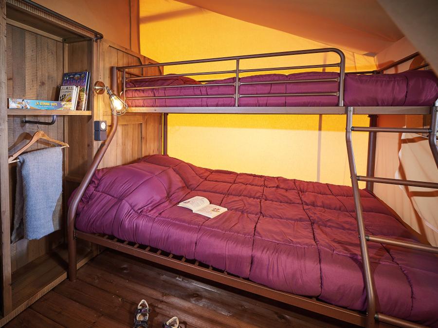 Tente en toile et en bois 5 personnes - Lodge Insolite Pinède 46m² - 2 chambres + Terrasse couverte + Plancha - 5/7 pers 8