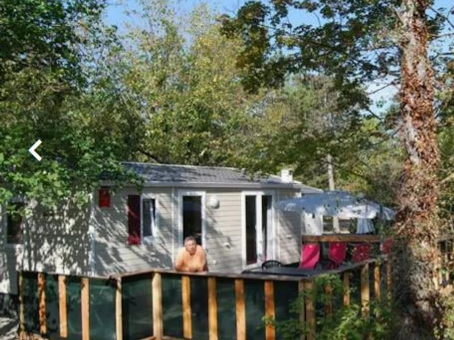 Mobilhome 4 personnes - Mobil-home Premium Riviera 28m² proximité rivière- 2 chambres + Terrasse couverte - 4 pers 0