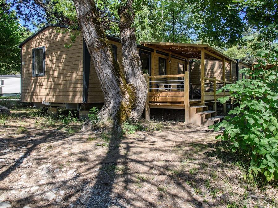 Mobilhome 6 personnes - Mobil-home Premium Trendy 33m² proximité rivière- 3 chambres + terrasse couverte - 6 pers 7
