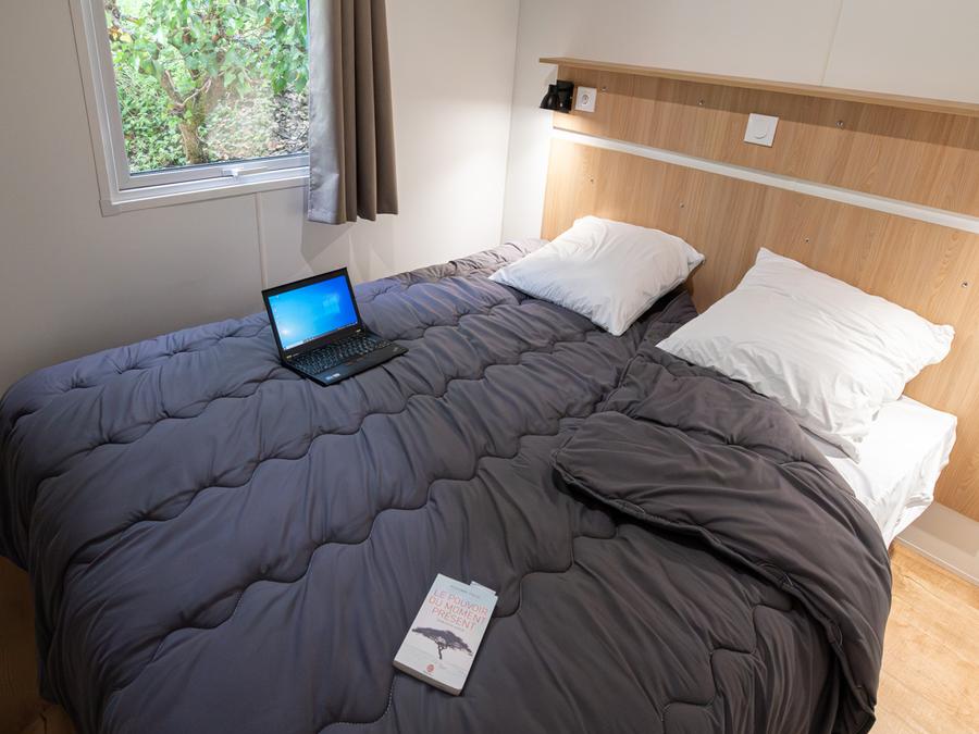 Mobilhome 6 personnes - Mobil-home Premium Trendy 33m² proximité rivière- 3 chambres + terrasse couverte - 6 pers 3