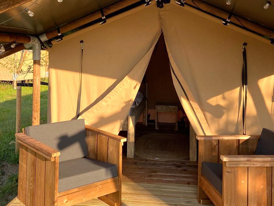 Tente en toile et en bois 2 personnes - Lodge Insolite Bivouac (sans sanitaires, sans cuisine) (1ch- 1/2pers) 1/2 pers 1