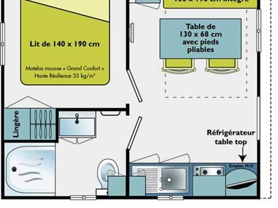 Mobilhome 2 personnes - MH1 SWING 16 m² 1