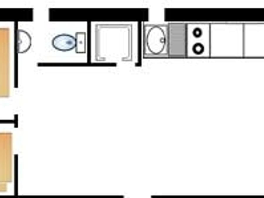 Chalet 4 personnes - Chalet Oiseau : 2 chambres, 4 pers 6