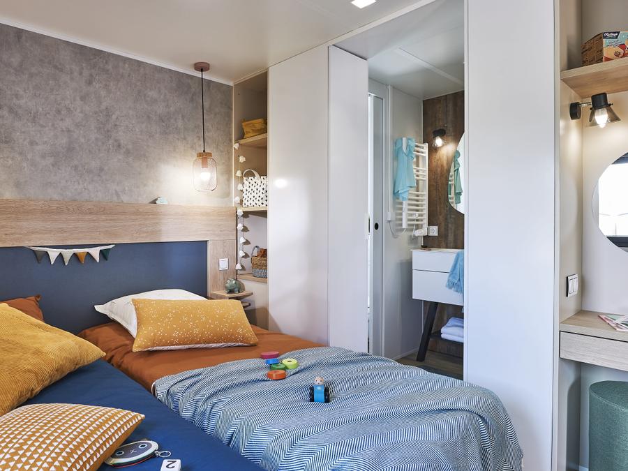 Mobilhome 6 personnes - Crecy : KING - 3 Chambres - 2 SDB - 1 TV - AVEC CLIMATISEUR - DRAPS ET SERVIETTES INCLUS 1/6 pers 6