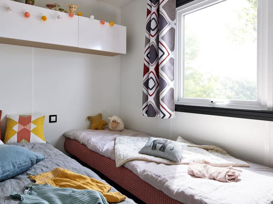 Mobilhome 6 personnes - Crecy la Chapelle : LODGE 3 CHAMBRES - 1 SDB - 1TV 1/6 pers 2