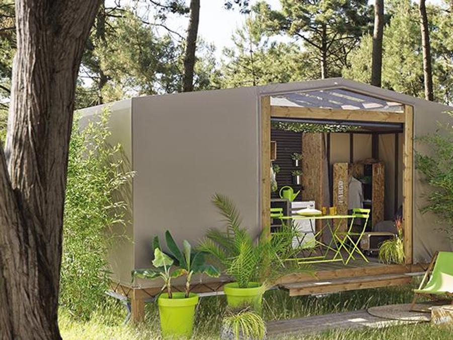 Tente en toile et en bois 4 personnes - MAORI 0