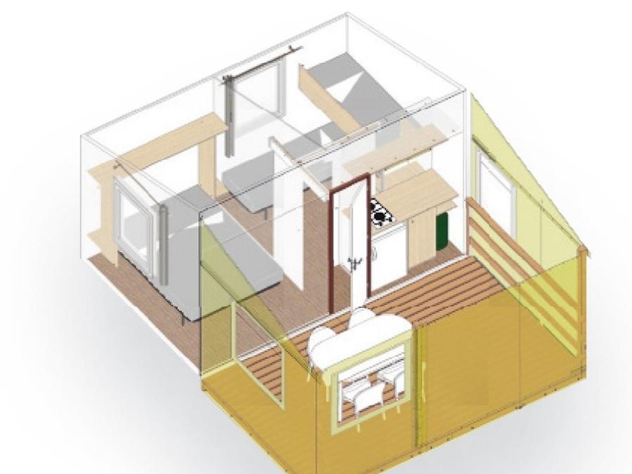 Mobilhome 5 personnes - TITHOME STANDARD (SANS SANITAIRES) 6