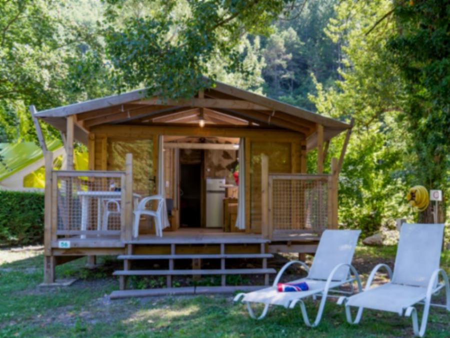 Tente en toile et en bois 4 personnes - EcoLodge 4 PL 0