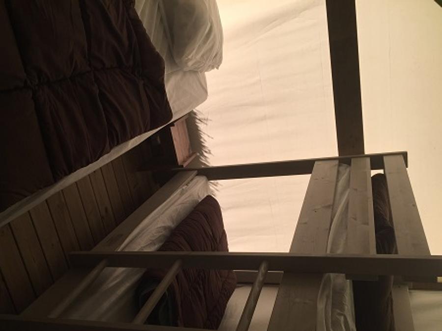 Tente en toile et en bois 5 personnes - Ecolodge Junior 1