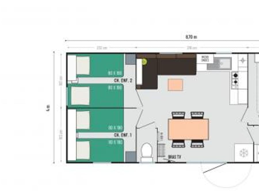 Maison 6 personnes - L' Artiste Confort 2