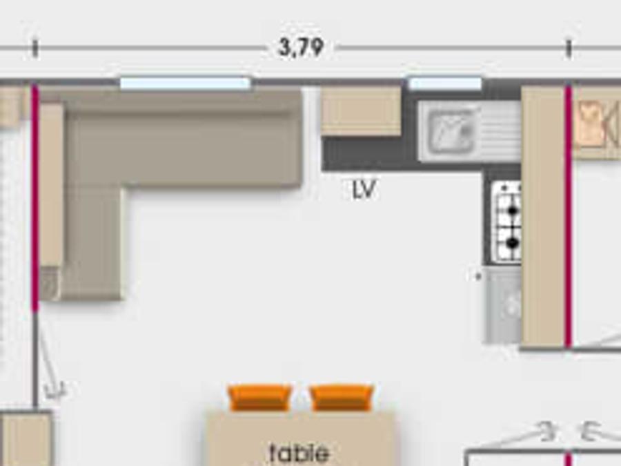 Mobilhome 6 personnes - Excelle 11