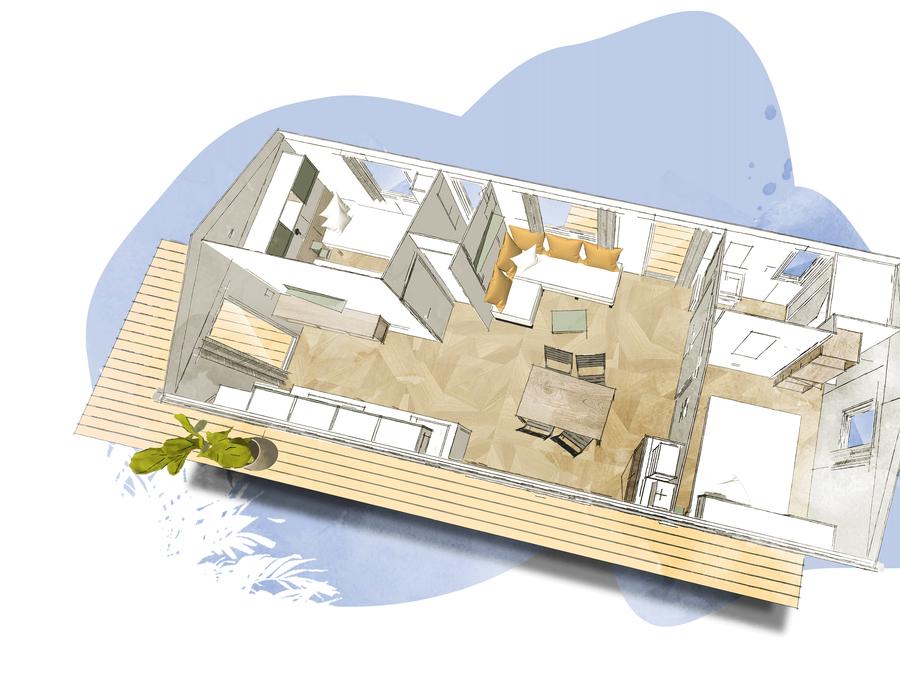 Mobilhome 4 personnes - Confort Premium 2 chambres 13