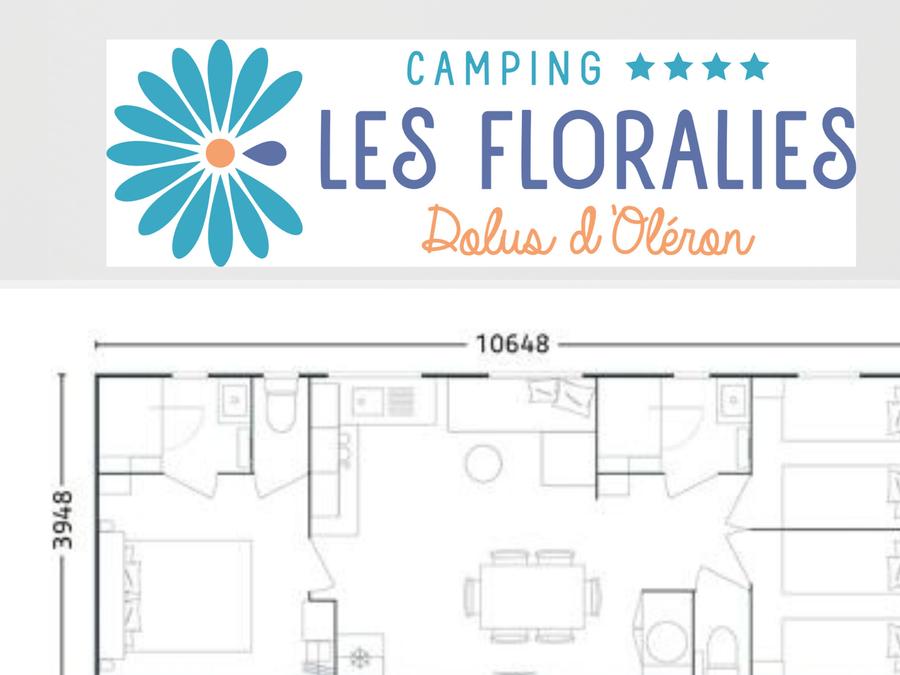 Mobilhome 6 personnes - Prestige climatisé avec SPA, 3 Ch, 2 Salles d'eau, 2 WC (année 2025) 3