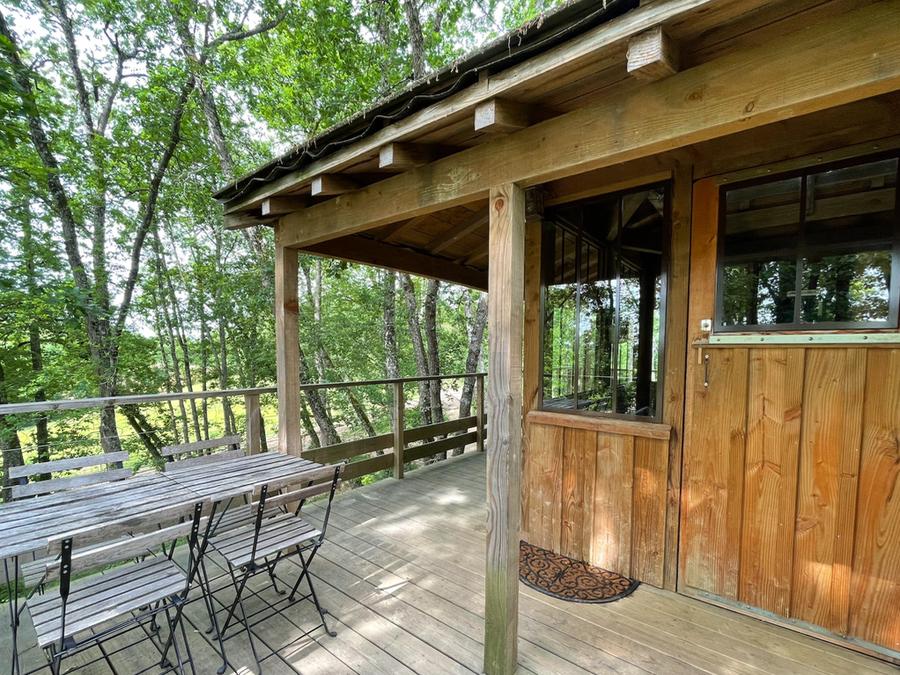 Insolite 6 personnes - Cabane perchée familiale avec jacuzzi dans les bois 1/6 pers 1