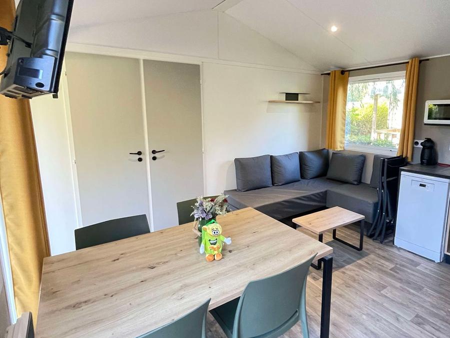 Mobilhome 6 personnes - PREMIUM - 3 chambres - TV - avec terrasse couverte - lave vaisselle 10