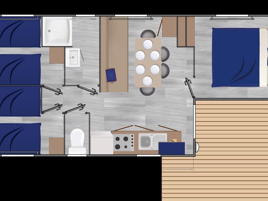 Mobilhome 6 personnes - Grand Cottage 5