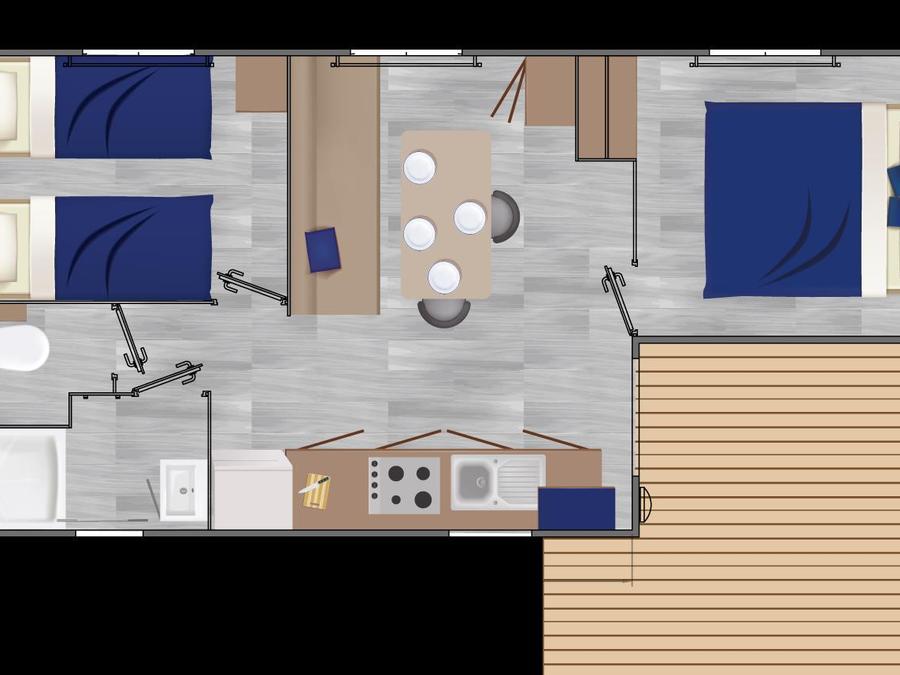 Mobilhome 4 personnes - Cottage 4