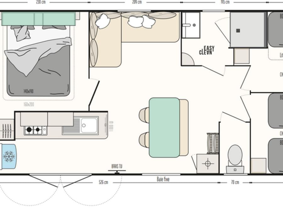 Mobilhome 6 personnes - Grand Riviera 7
