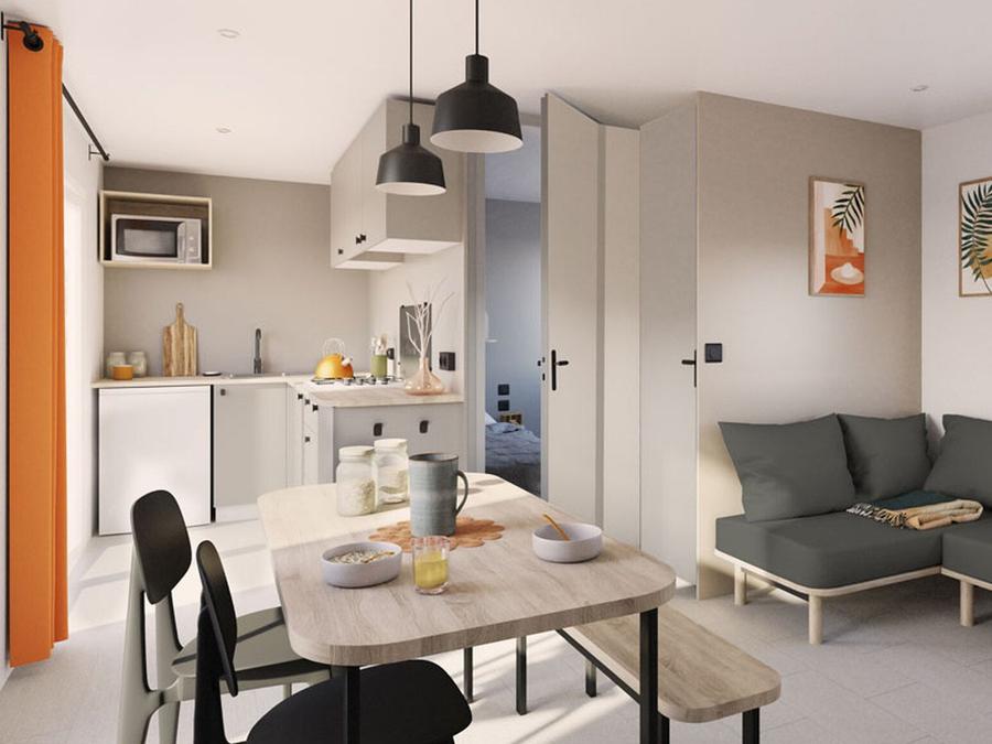 Mobilhome 4 personnes - Privilège 2 chambres Terrasse couverte 0