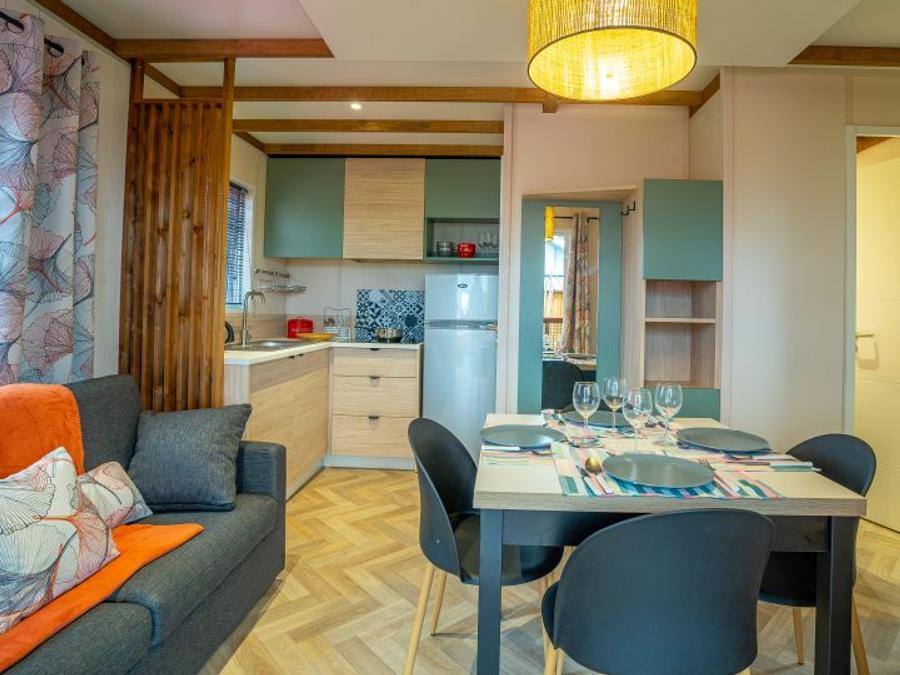 Chalet 4 personnes - 25m² / 2 chambres - Terrasse couverte 17